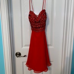 Red homecoming dress